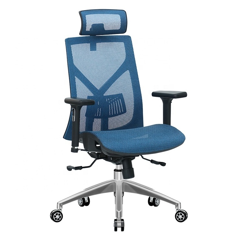 Bifma certificated high back best full mesh heavy duty wide office desk chairs for tall person 200kg