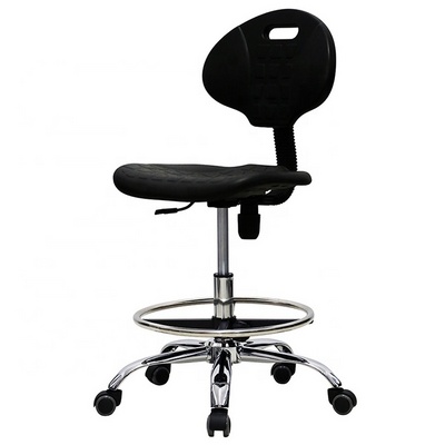 Industrial furniture anti-static ESD laboratory chair with foot-ring, polyurethane cleanroom Lab Chair