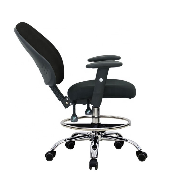 Tall Office Chair Ergonomic Standing Reception Desk Mesh Drafting Chair Drafting Stool