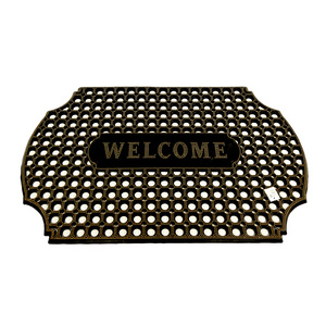 Environmental Friendly Outdoor Indoor Antislip Garage Floor Mat Waterproof 40x60 cm Welcome Printed Rubber Door Mat