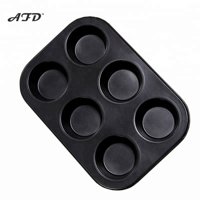 Factory Outlets Carbon Steel with Non-Stick Coating 6 Cups Cupcake Pan/ Muffin Pan