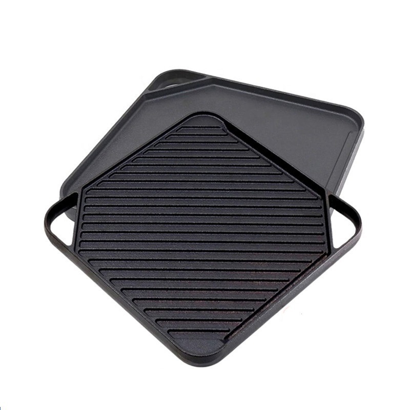 Hot Selling Square Black Cast Iron Grill Baking Pan