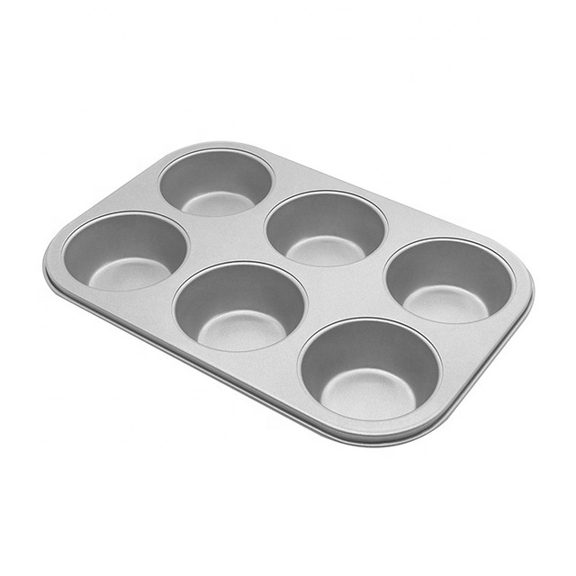 Bulk Home Kitchen Bakery Bakeware Carbon Steel Non Stick 24/12/6 Cup Muffin Pan Cupcake Baking Tray