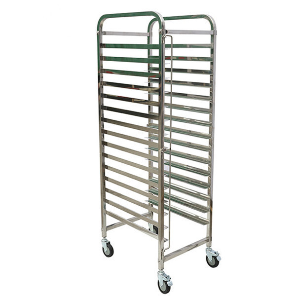 15 16 18 20 32 tiers stainless steel / aluminum bakery bread folding cooling rack and trolley for bakery and cake shop