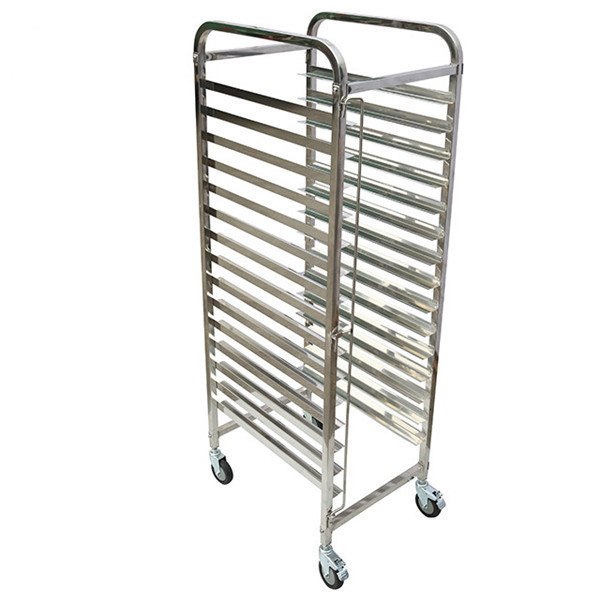 15 16 18 20 32 tiers stainless steel / aluminum bakery bread folding cooling rack and trolley for bakery and cake shop