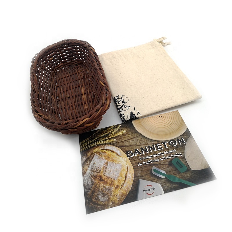 Rattan Banneton Bread Proofing Basket Willow basket Awn basket for Dough Fermentation Country Bread