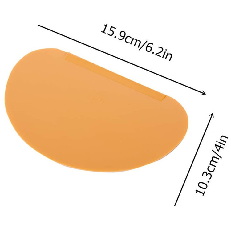 Food grade orange soft dough scraper bread scraper