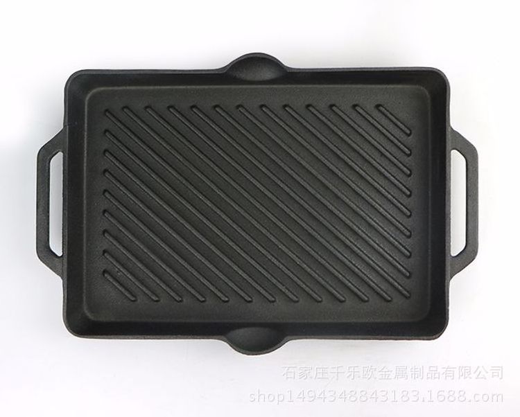 Hot Selling Square Black Cast Iron Grill Baking Pan