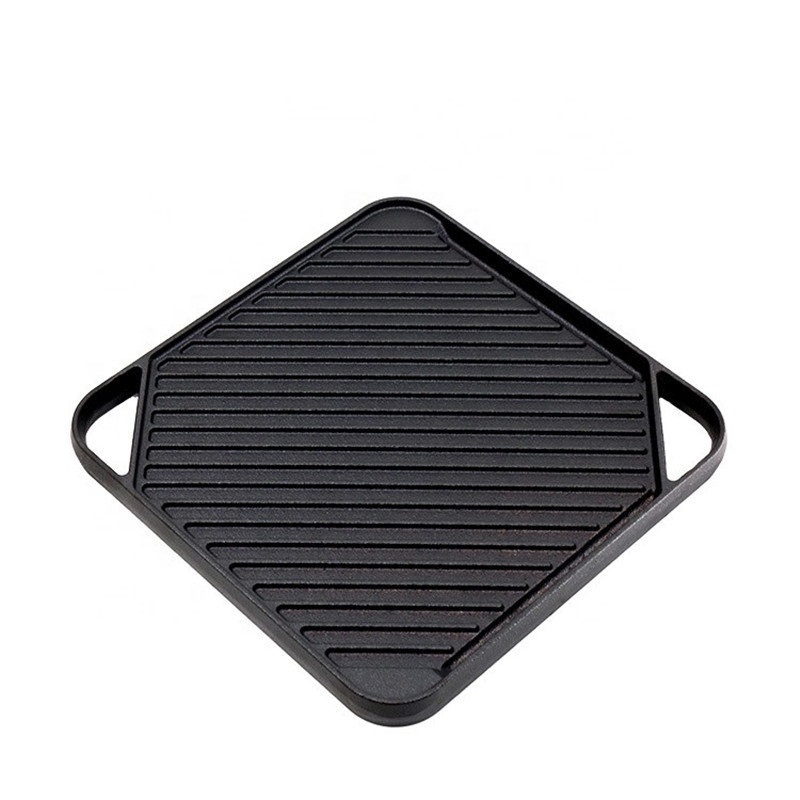 Hot Selling Square Black Cast Iron Grill Baking Pan