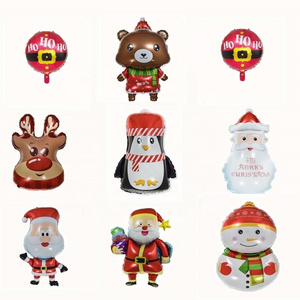 hot sell Wholesale present shaped party gift Inflatable Christmas helium balloons Merry Christmas foil balloon