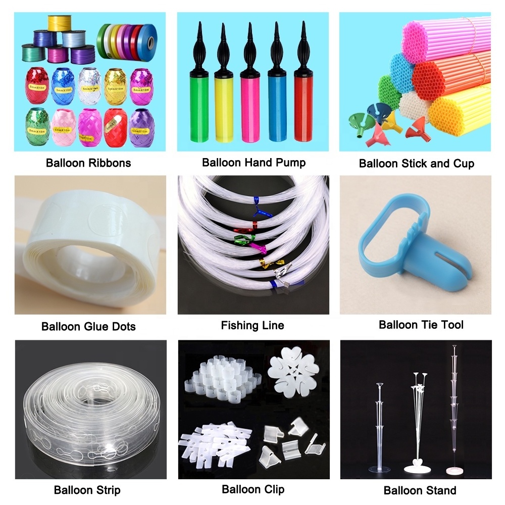 Decoration Balloon Accessories Sizer Measurement Tool Plastic Stick and Cup / Ballon Weights / Balloon Chain for Party