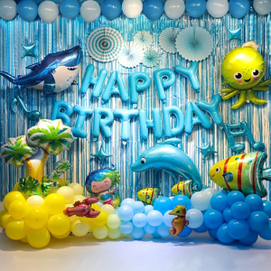 Inflatable Kids Boy Girl Birthday Party Decoration Nature Latex Professional Ocean Party Theme Ballon Animal Sea Balloon