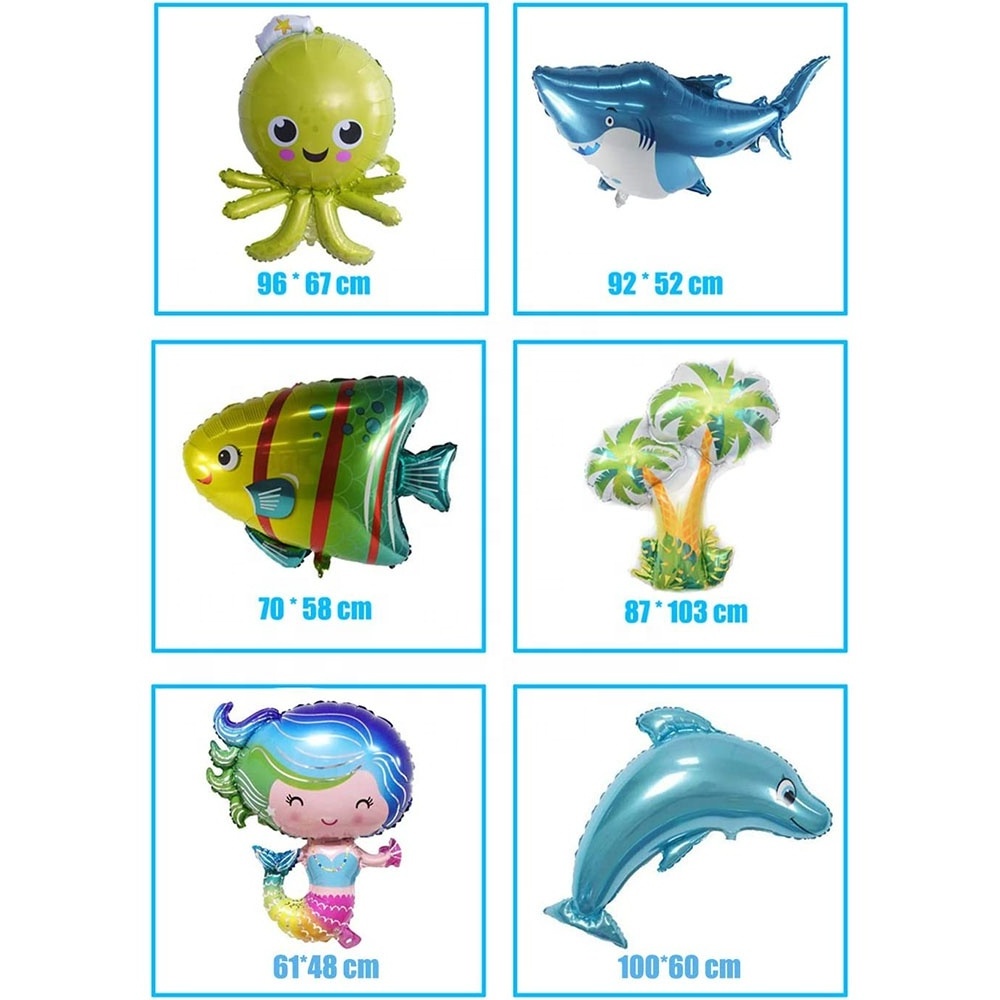 Inflatable Kids Boy Girl Birthday Party Decoration Nature Latex Professional Ocean Party Theme Ballon Animal Sea Balloon