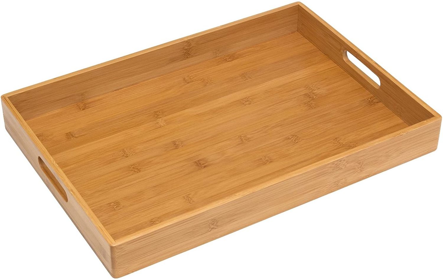 Healthy bamboo tray serving restaurant breakfast tray bed hotel bamboo and wooden food serving tray with handle