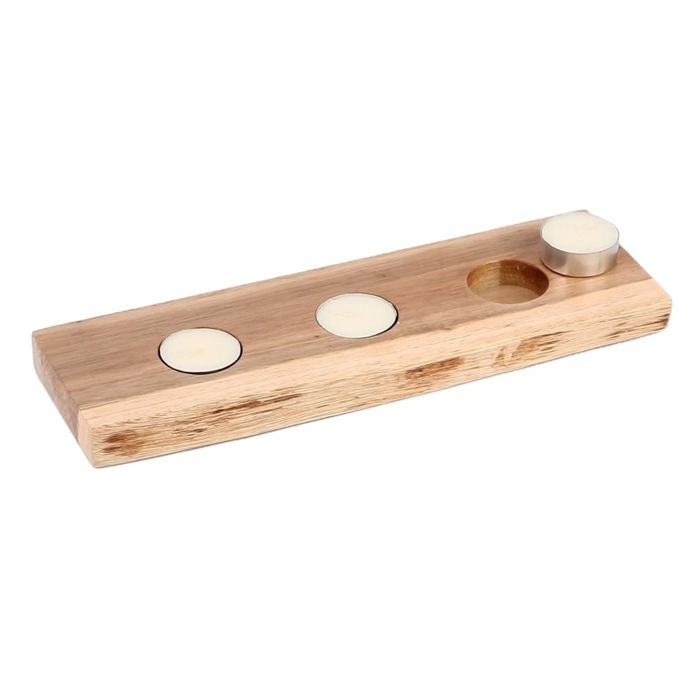 2022 Acacia Wood Live Edge Tealight Candle Holder