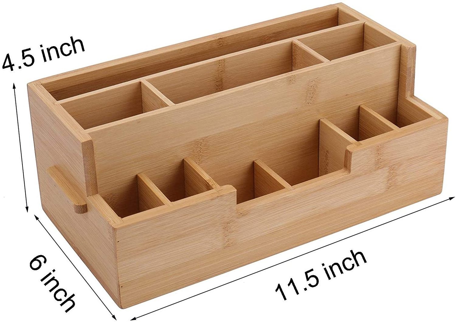 Bamboo Spice Rack Seasoning Organizer for Cabinet Pantry Countertop Kitchen Step Shelf