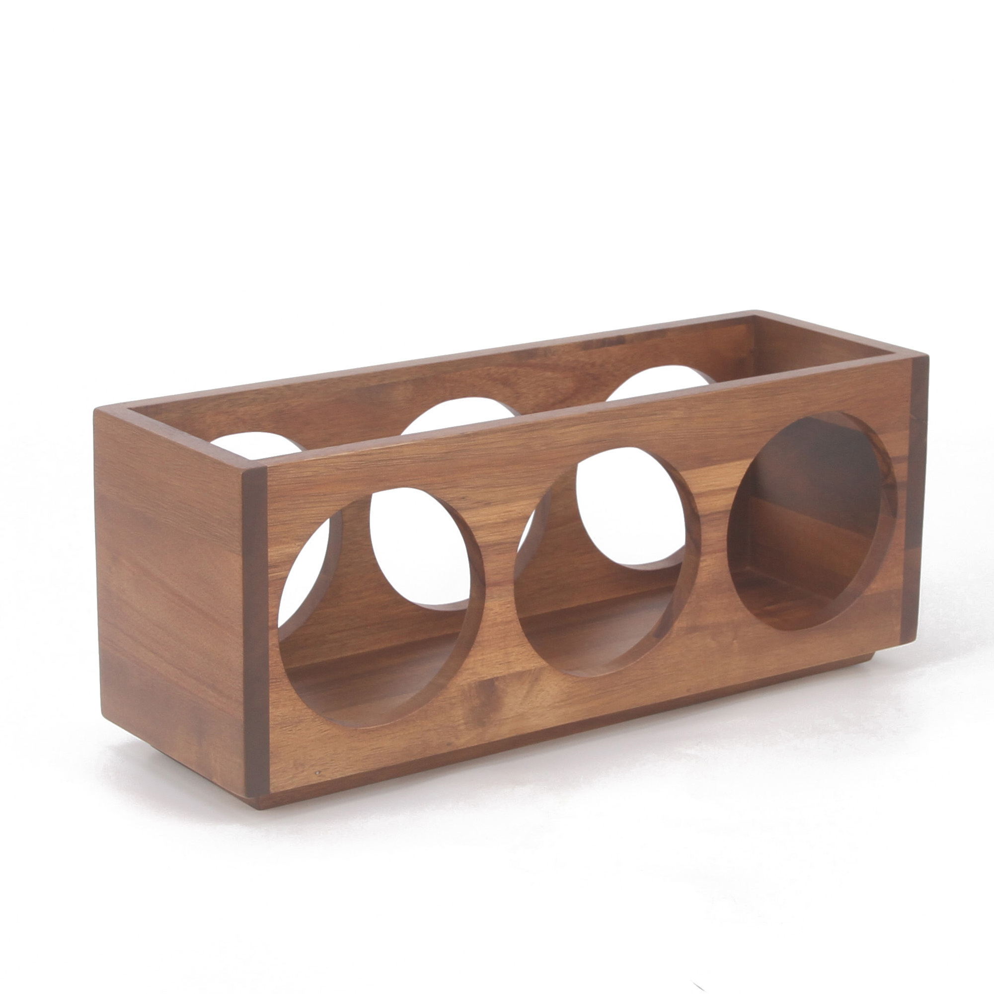 2022 Free Standing Bamboo Wine Glass Bottle  Holder, Countertop Storage Wall Wood Wine Display Rack