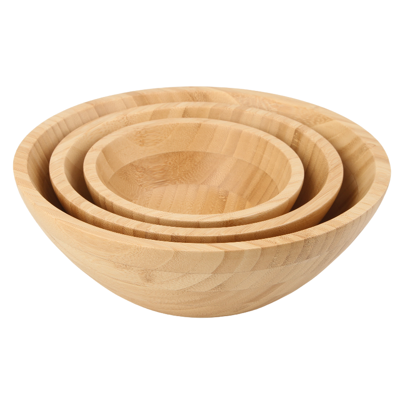 big bamboo salad bowl fruit bowl for home decor