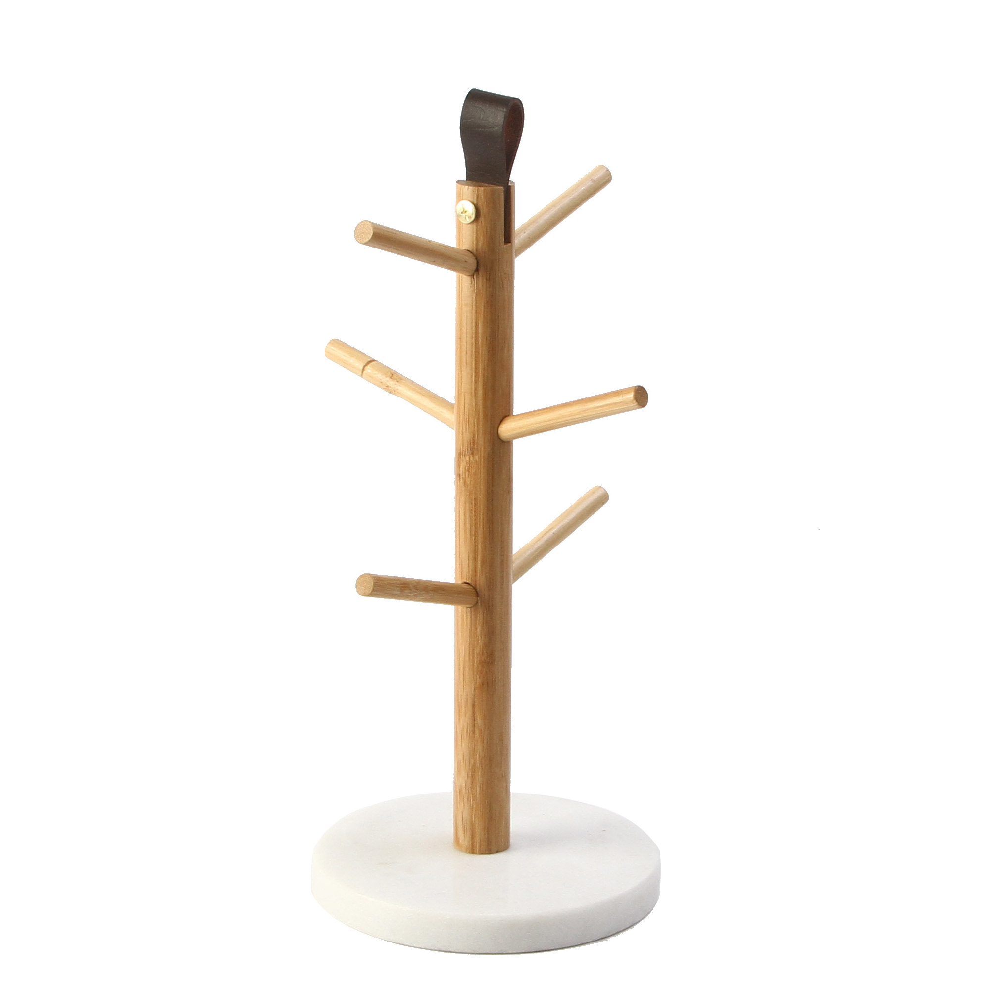 2022 Home Kitchen Bamboo Wood Coffee Tea mug holder tree cup hanger holder