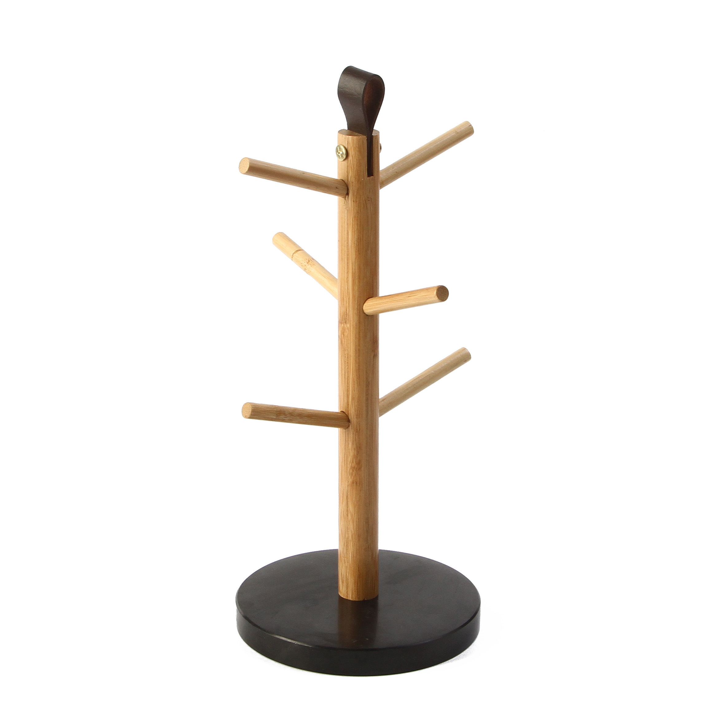 2022 Home Kitchen Bamboo Wood Coffee Tea mug holder tree cup hanger holder