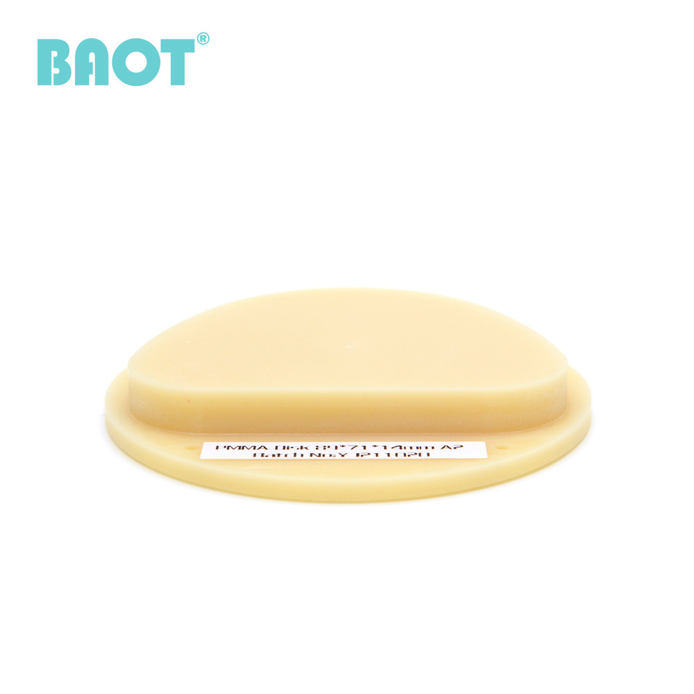 MIIYEN BAOT Resin Disc Temporary Crown  Pmma Multilayer CAD CAM Milling Blank Acrylic Teeth Dental Pmma Block