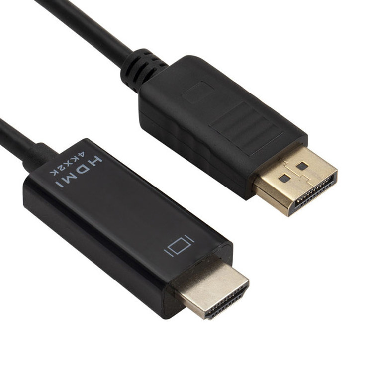 High Quality 4K UHD Gold-Plated 1m 1.8m  Display Port To HDMI cable for Macbook Pro Air TV 3d 4k.