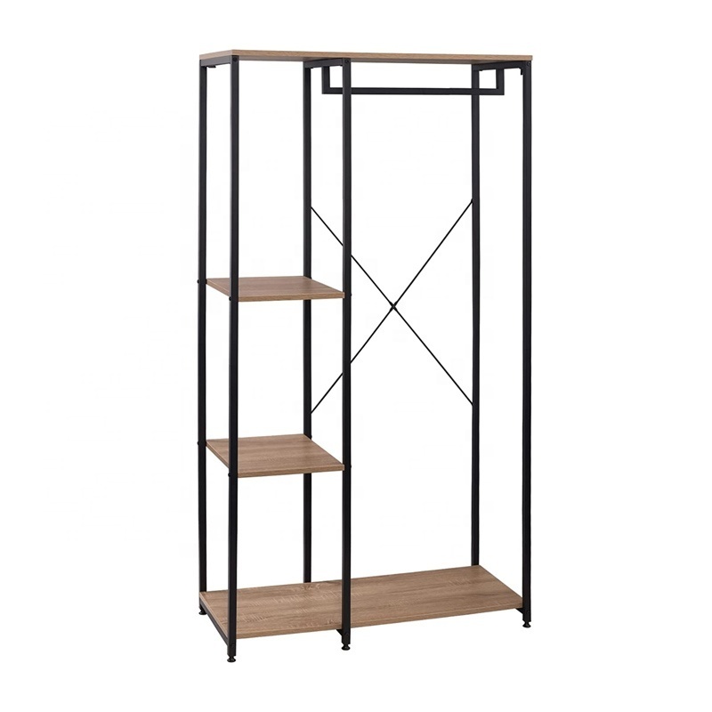 High quality durable shelf organizer storage rack wood bench seat indoor living room bedroom furniture hang clothes tree