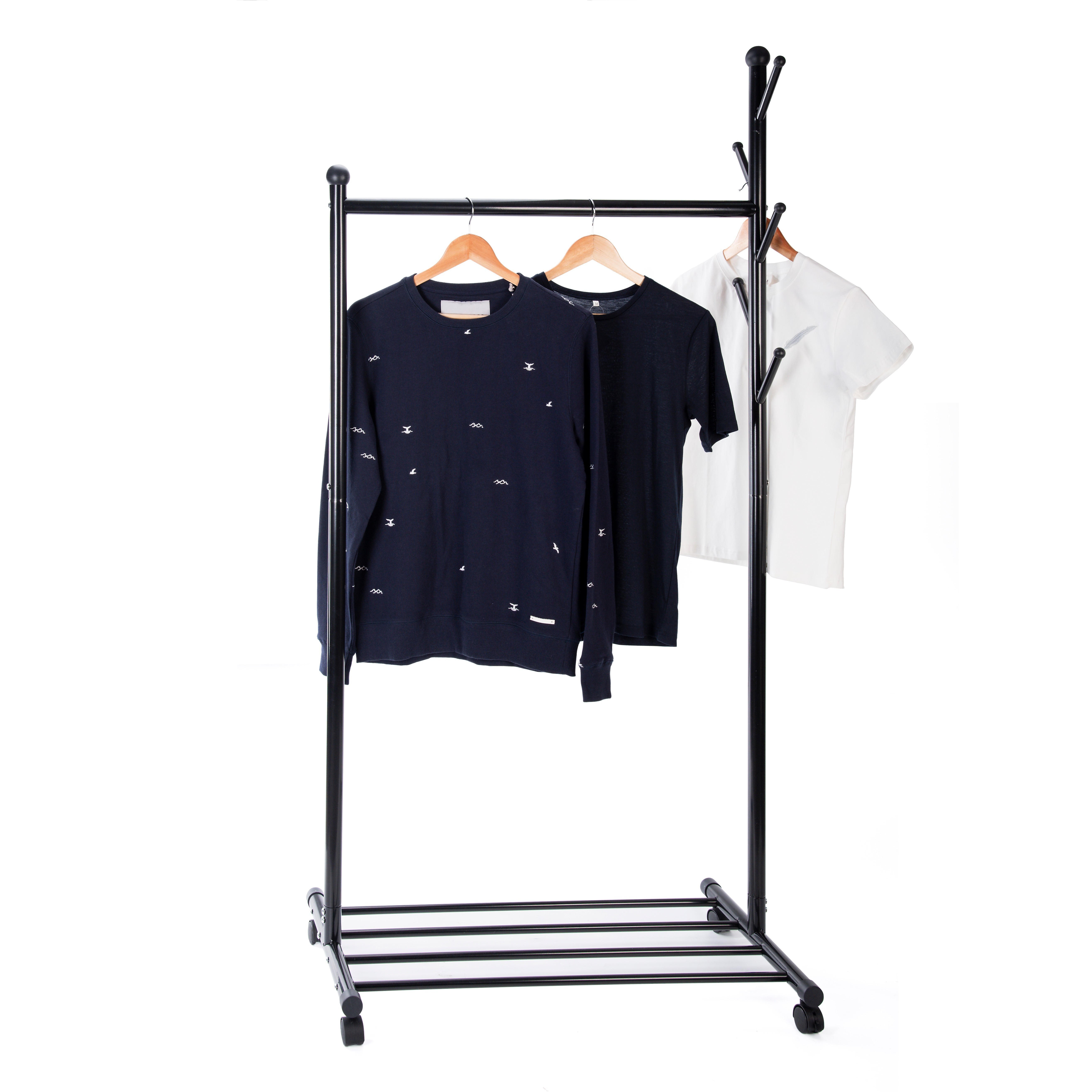 Wholesale New Entryway Shoe Coat Rack Standing Clothes With Shoe Rack For Living Room Bedroom