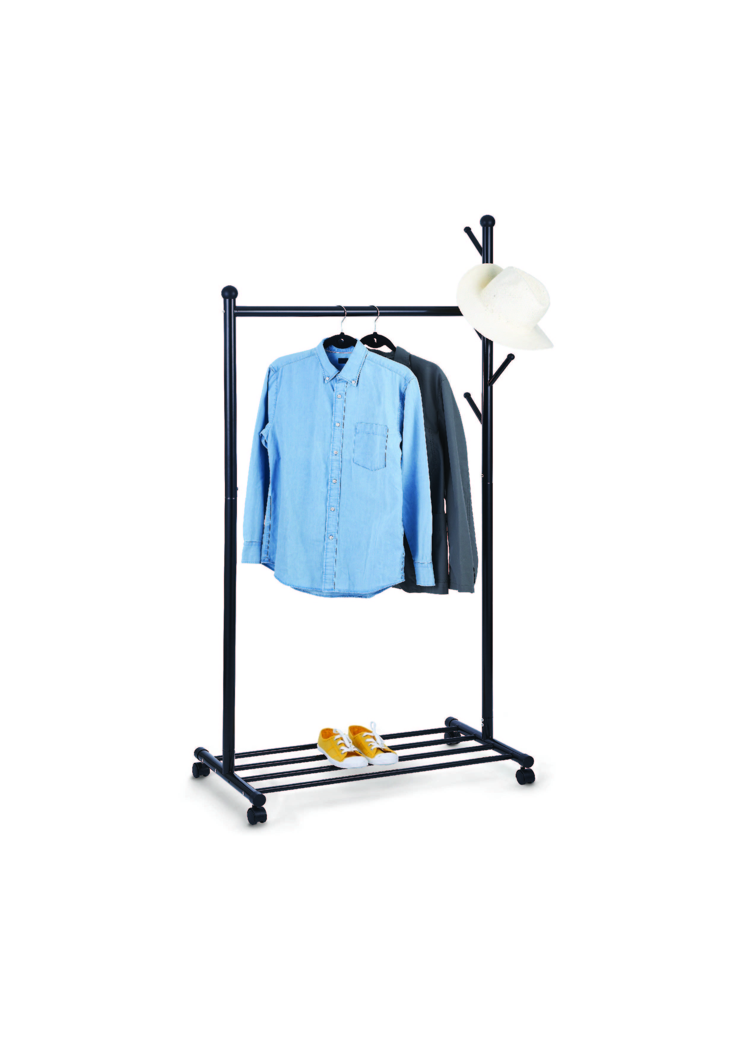 Wholesale New Entryway Shoe Coat Rack Standing Clothes With Shoe Rack For Living Room Bedroom