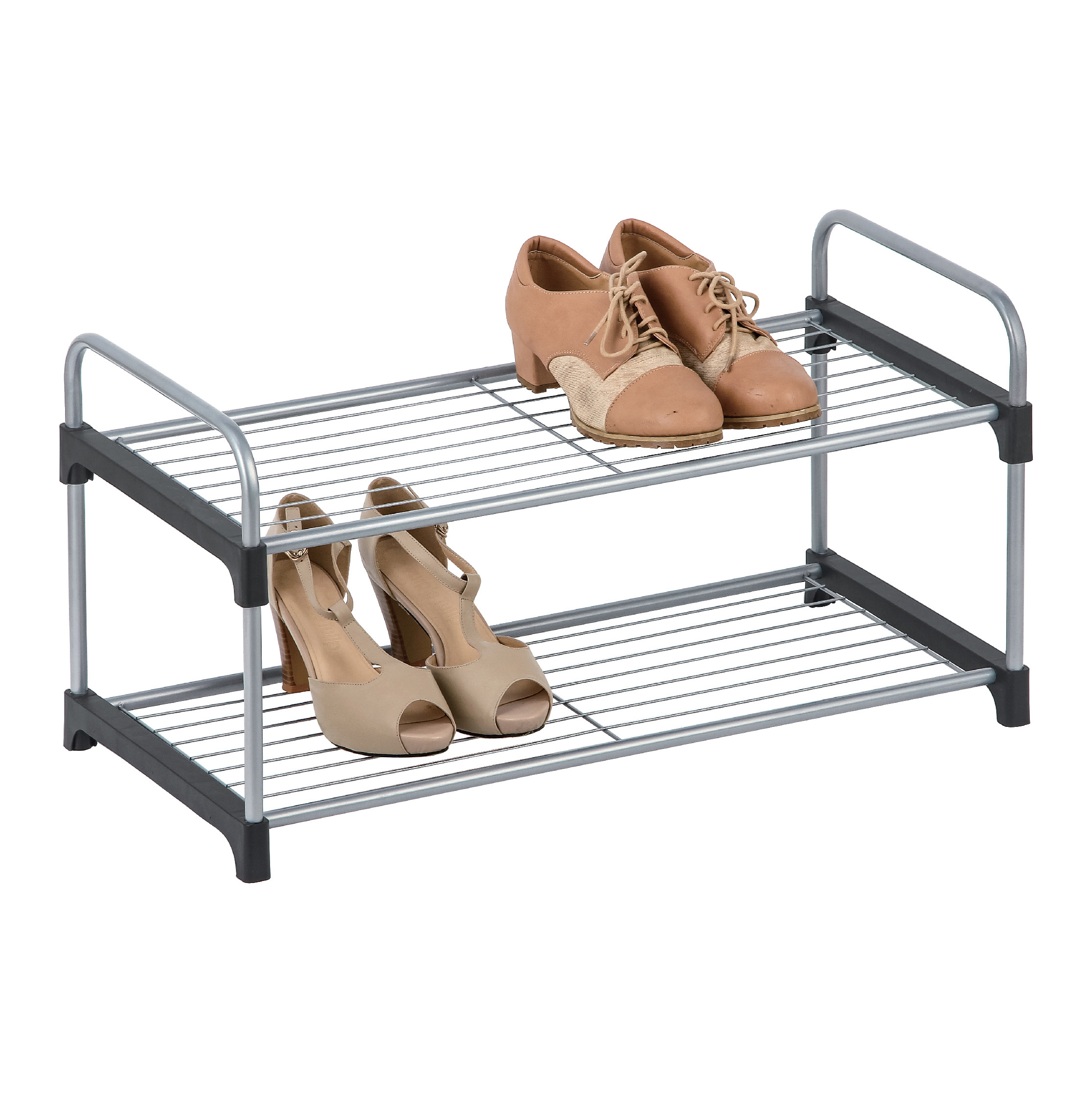 Hot Sale Shoe Rack With Handles Stackable Shoe Racks Expandable & Adjustable Shoe Organizer Cabinet Storage Shelf