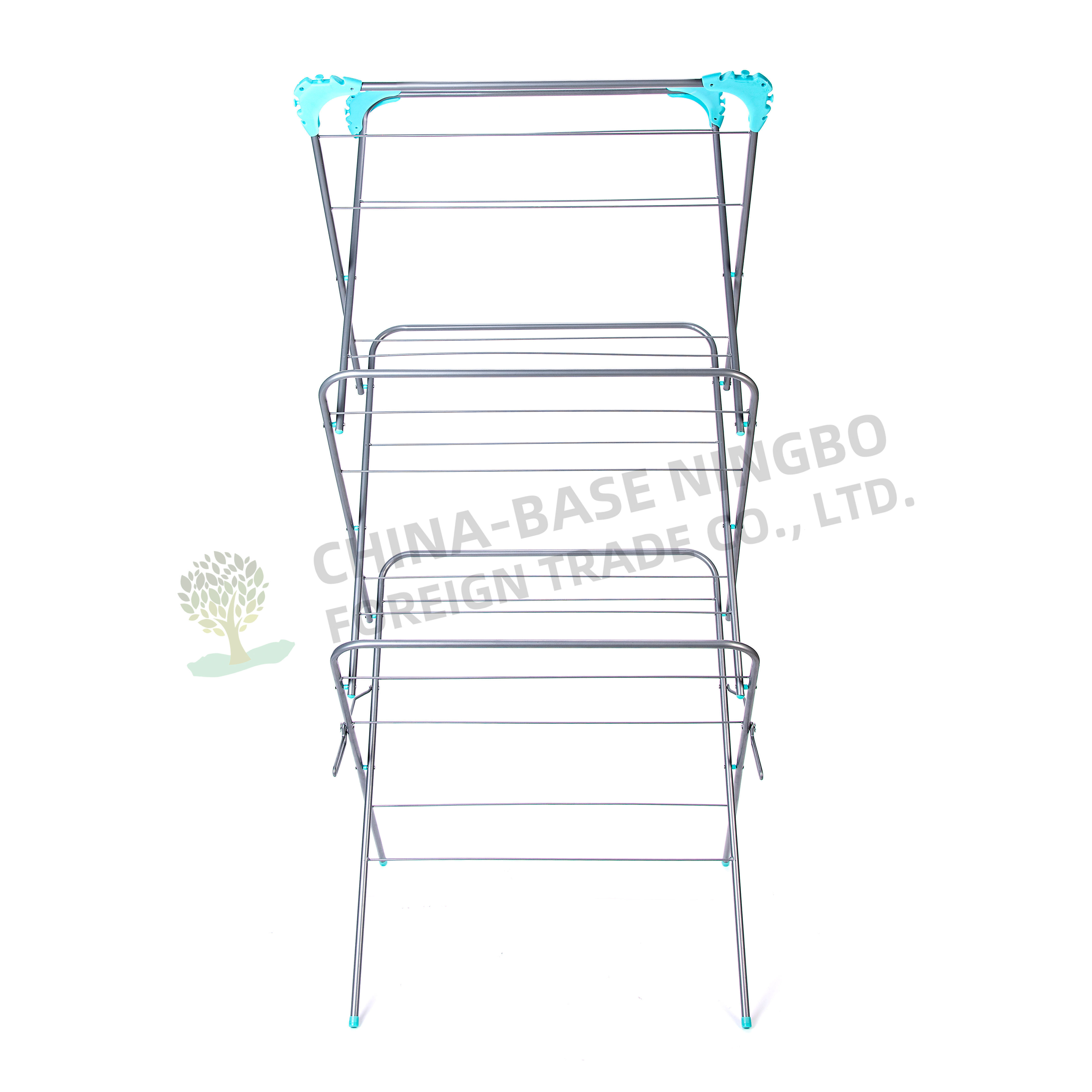 Hanging Clothes Rack 3 Tier Metal Folding Clothes Drying Laundry Rack 3 Tiers