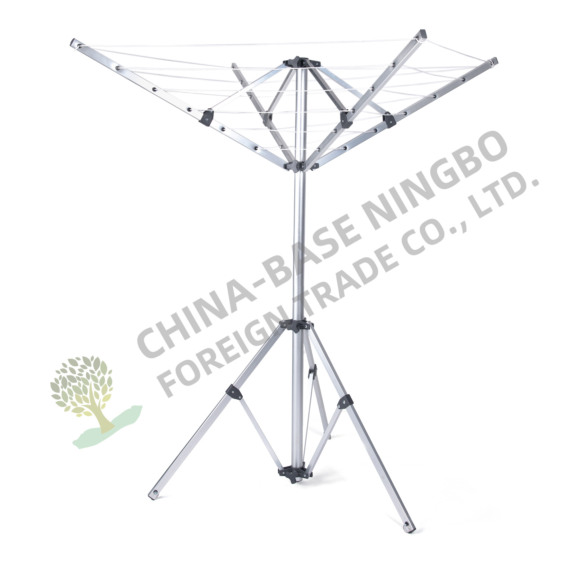 4 arm 3 feet 16 meters Drying Line Clothes Hanging Rack Clothes Rotary Airer Folding Umbrella Free Standing for Outdoor Garden