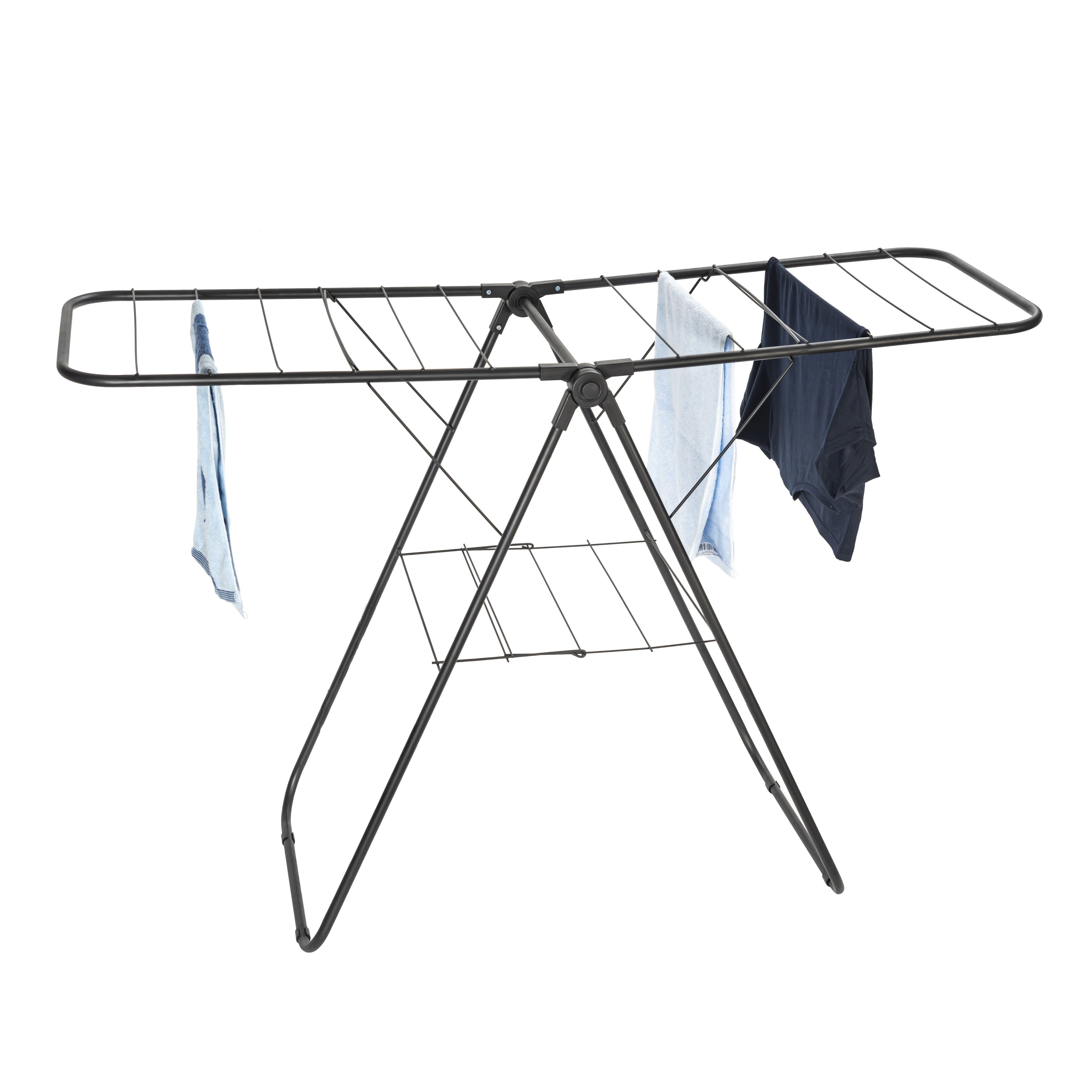 Metal Drying Clothes Rack High-Quality Stainless Steel Foldable Clothes Hanger