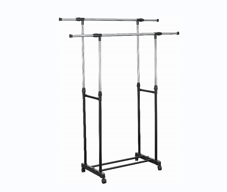 Portable Clothes Hanging Rack Modern Home Deco Telescopic Garment Standing Rack