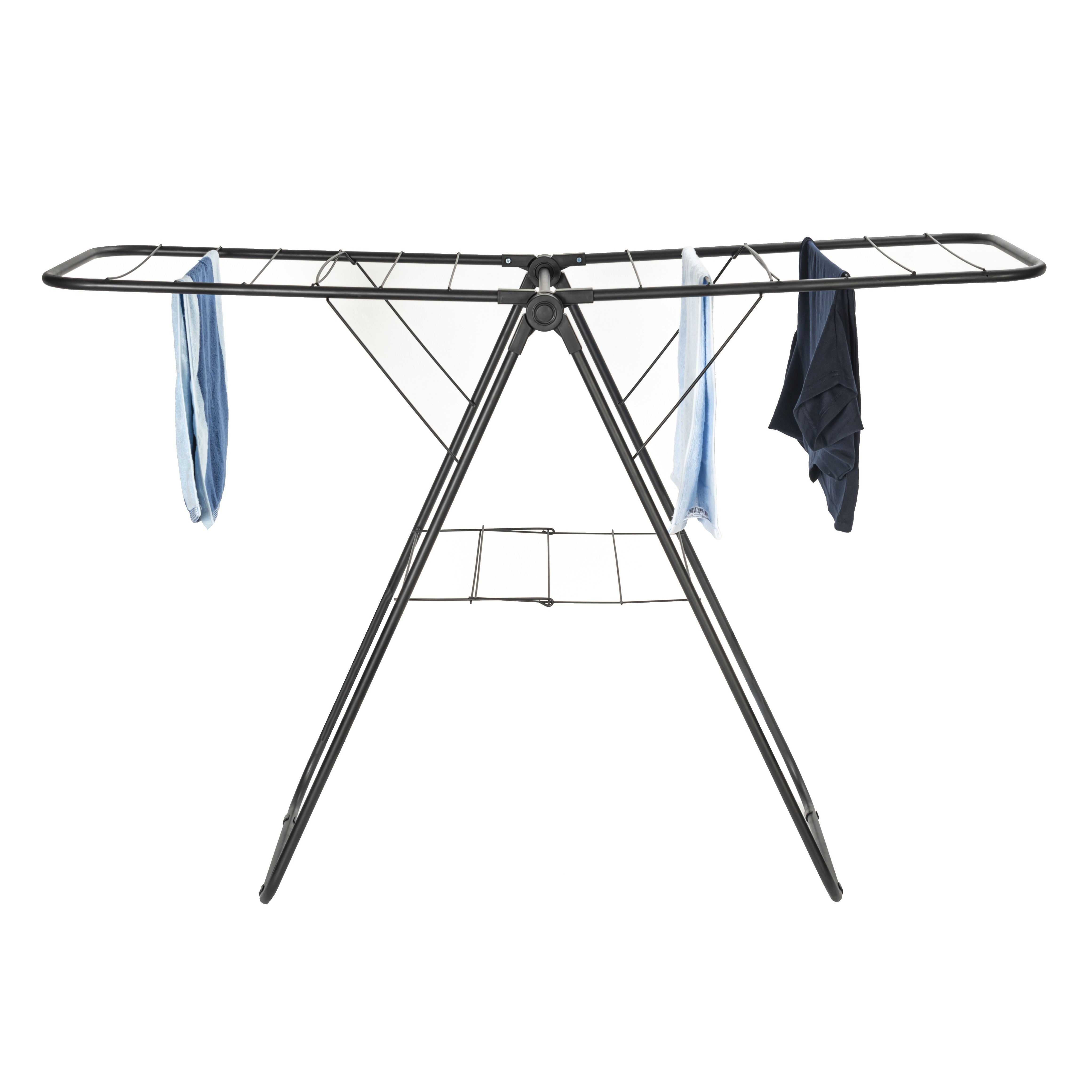 Metal Drying Clothes Rack High-Quality Stainless Steel Foldable Clothes Hanger