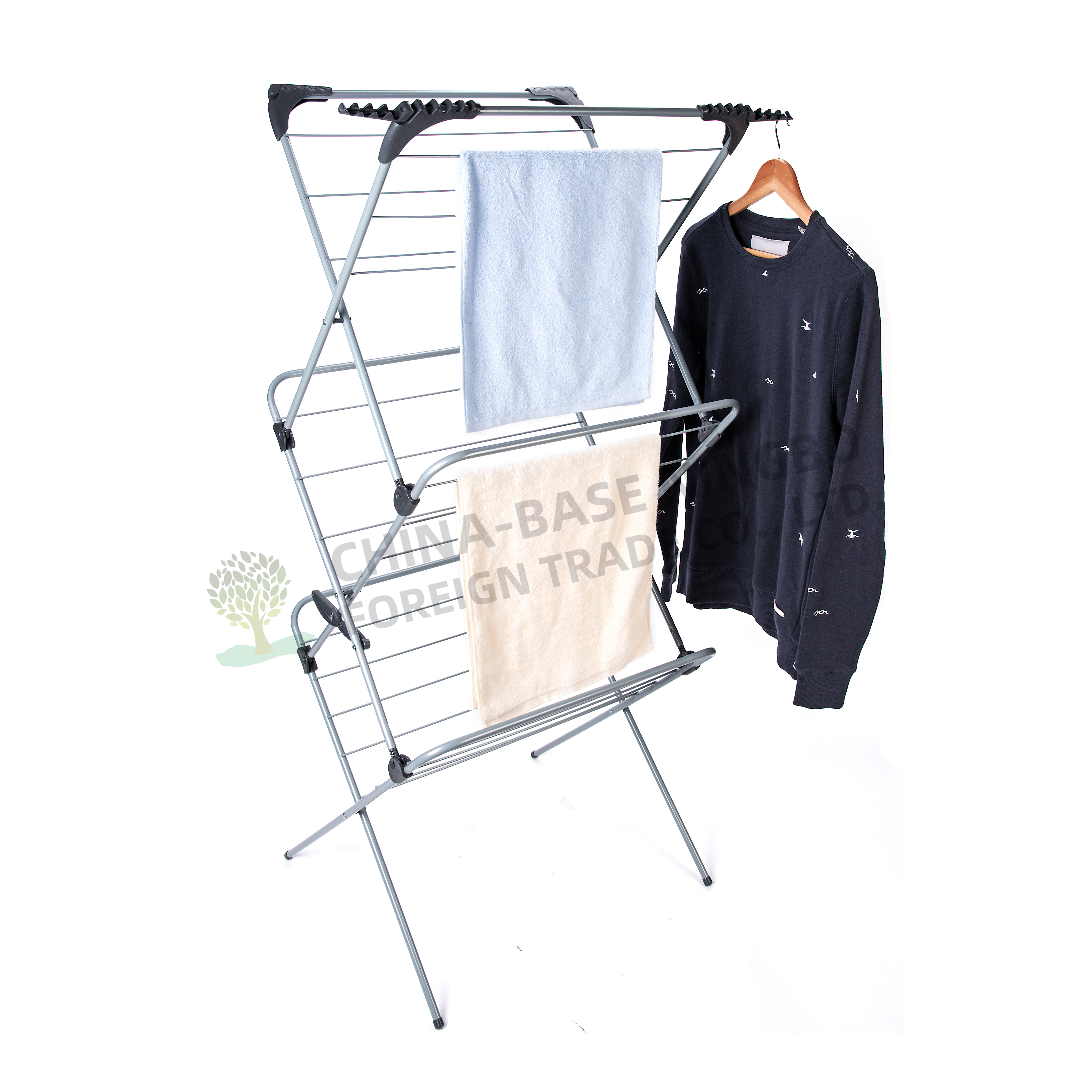 Metal Expandable Cloth Drying Racks Steel Clothes Dryers Stand Drying Racks