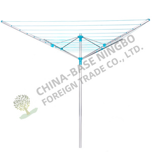 Tripod Umbrella Clothesline Clothes Rotating Outdoor and Indoor Rotaable Laundry Pole Clothes Drying Rack