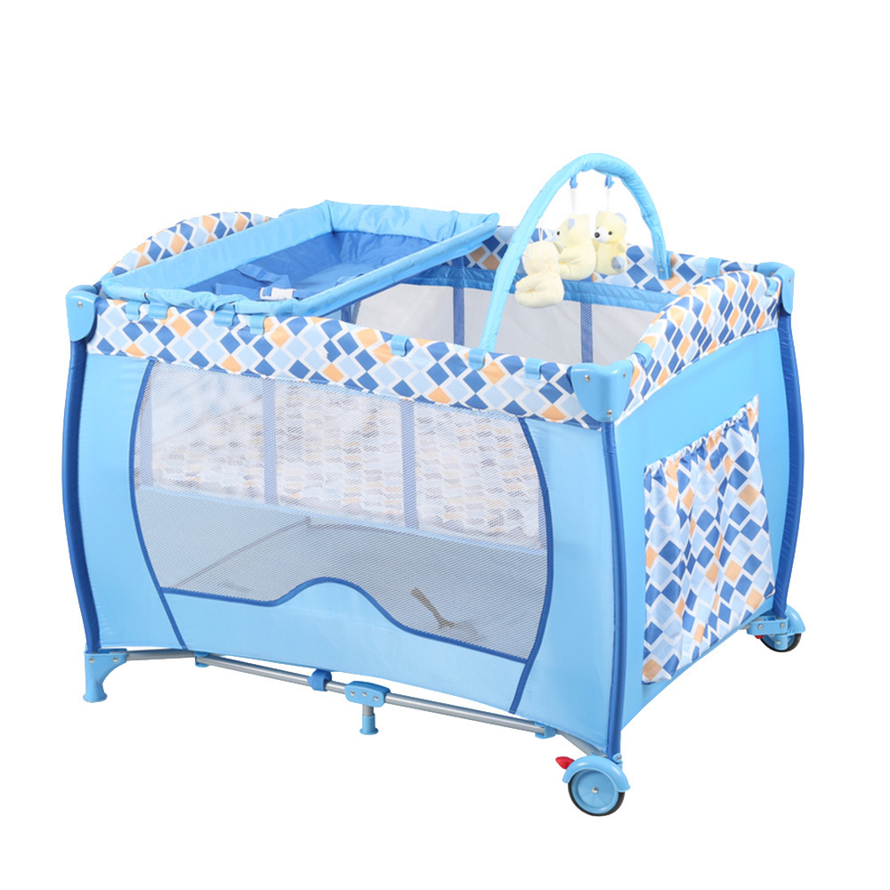 Breathable Corral De Bebe Playpen Cradle Baby Umbrella Bed Playpen With Toys Baby Bed Luxury Crib For Baby Boy Cots For Newborns