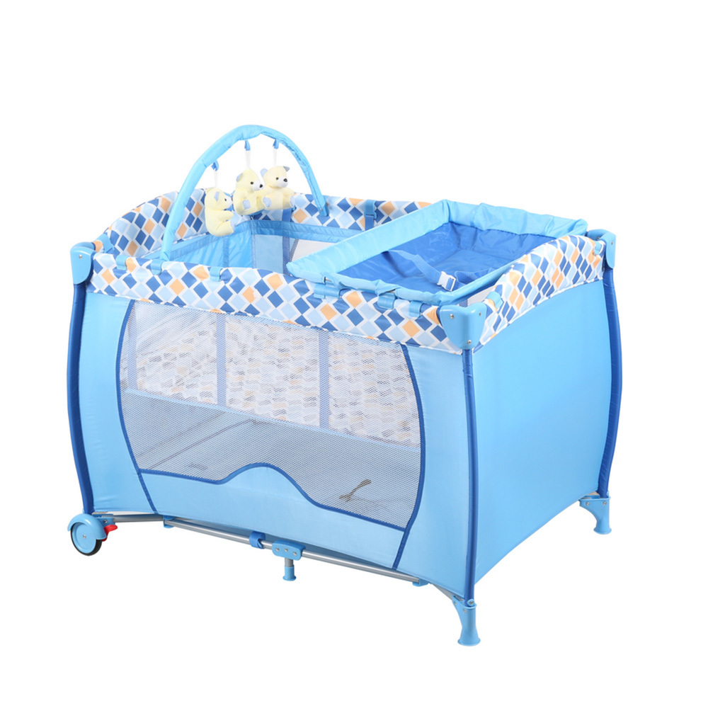 Breathable Corral De Bebe Playpen Cradle Baby Umbrella Bed Playpen With Toys Baby Bed Luxury Crib For Baby Boy Cots For Newborns