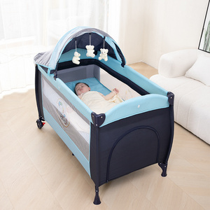 Multifunction Custom Swing Rocking Babi Playpen Portable Foldable Cribs Baby Infant Sleeping Cot Cradle Crib For Toddlers Bb