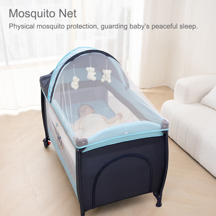 Multifunction Custom Swing Rocking Babi Playpen Portable Foldable Cribs Baby Infant Sleeping Cot Cradle Crib For Toddlers Bb