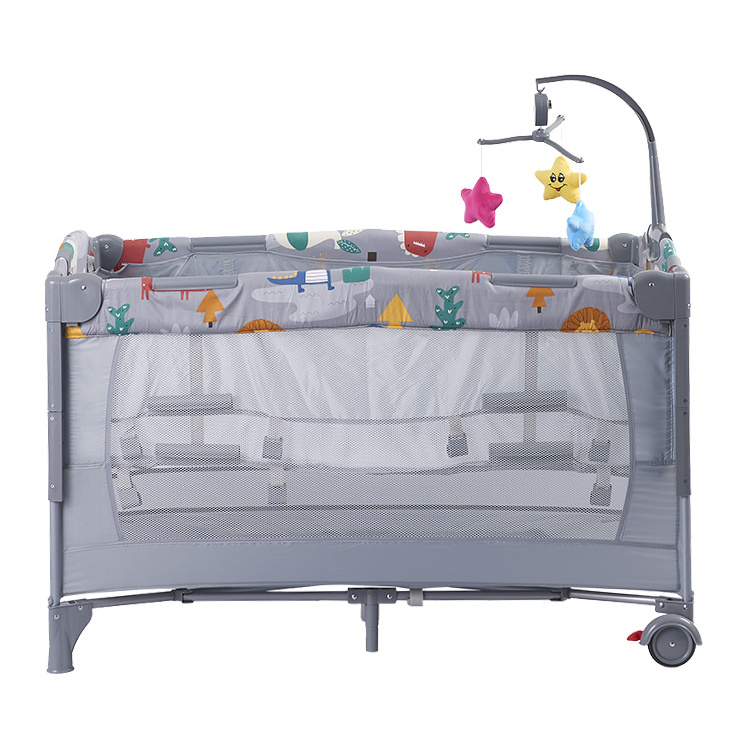 Babybed Babys Baby Traveling Cot Side Park Girl Bed Travel Beds Swinging Crib Bassinet Beside Sleeper