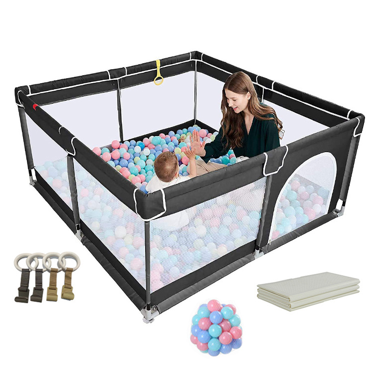 Factory Sale 150*180cm Custom Size Sports Arena Babi Kid Infant Kids' Playpens Adult Baby Fence Playpen For Baby Children