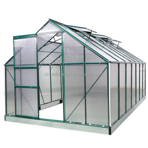 China aluminium frame mini glass green house gardens hobby greenhouse