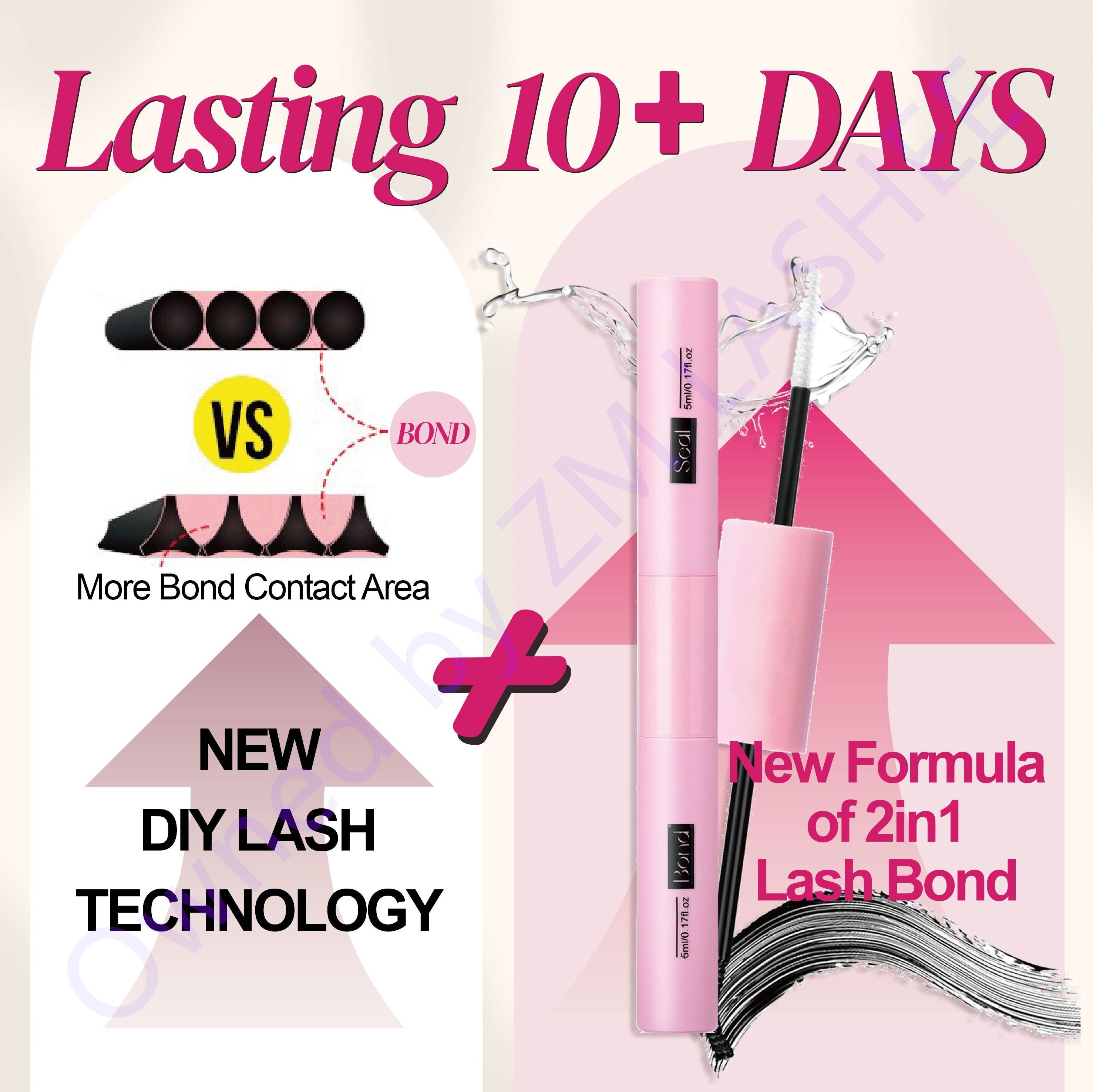 MY long lasting 10-14 days Lash Seal Water Proof Private Label DIY Eyelash Extensions Kit Bond And Seal