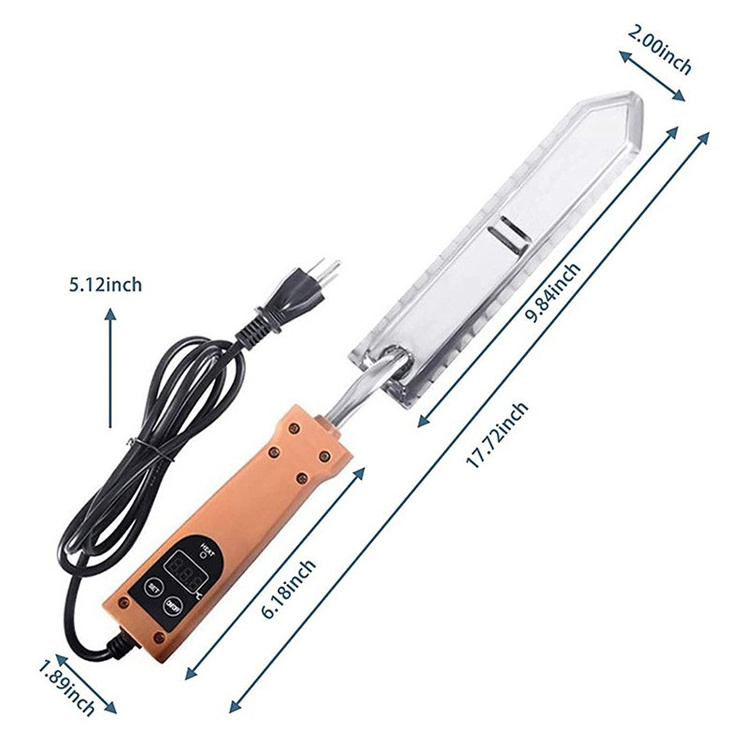 Electric Honey Uncapping Knife with Temperature Control Switch and Temperature Display Beekeeping Cutter for Beekeeper