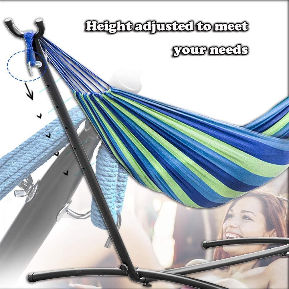 Indoor &Outdoor Triangle Hammock With Carry Bag, Travel, Beach, Backyard, Patio, Hiking Hunting Frame Stand Hammock