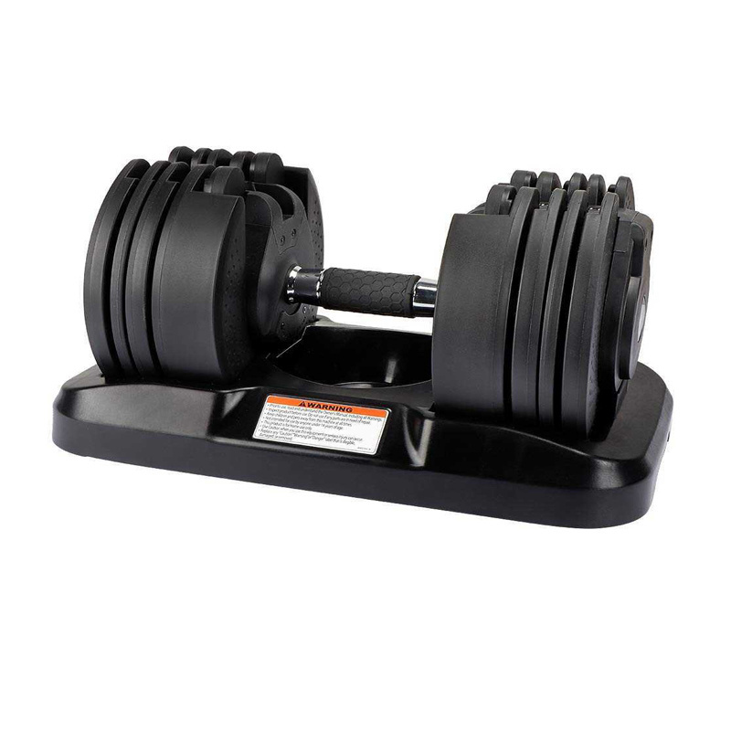 45LB Home Gym Dumbbell Quick & Easy 20KG Adjustable Iron & Steel ABS PE Safety Lock 5KG Weight Durable Versatile Weight Lifting