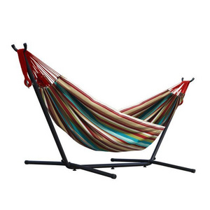 Hammocks outdoor Swing Chair Camping Hammock Free Standing Portable Bed With Steel Stand and Storage Bag