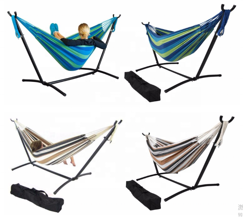 Camping Travel Relaxing Portable Free Standing Hammock with Stand Space Saving Hammock Bed Outdoor Folding Chair